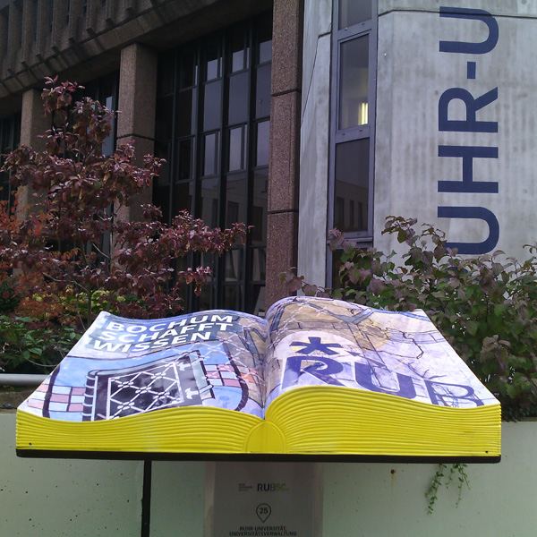 Book monument at RU Bochum