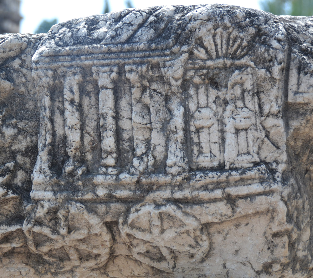 Ark on lintel from Capernaum